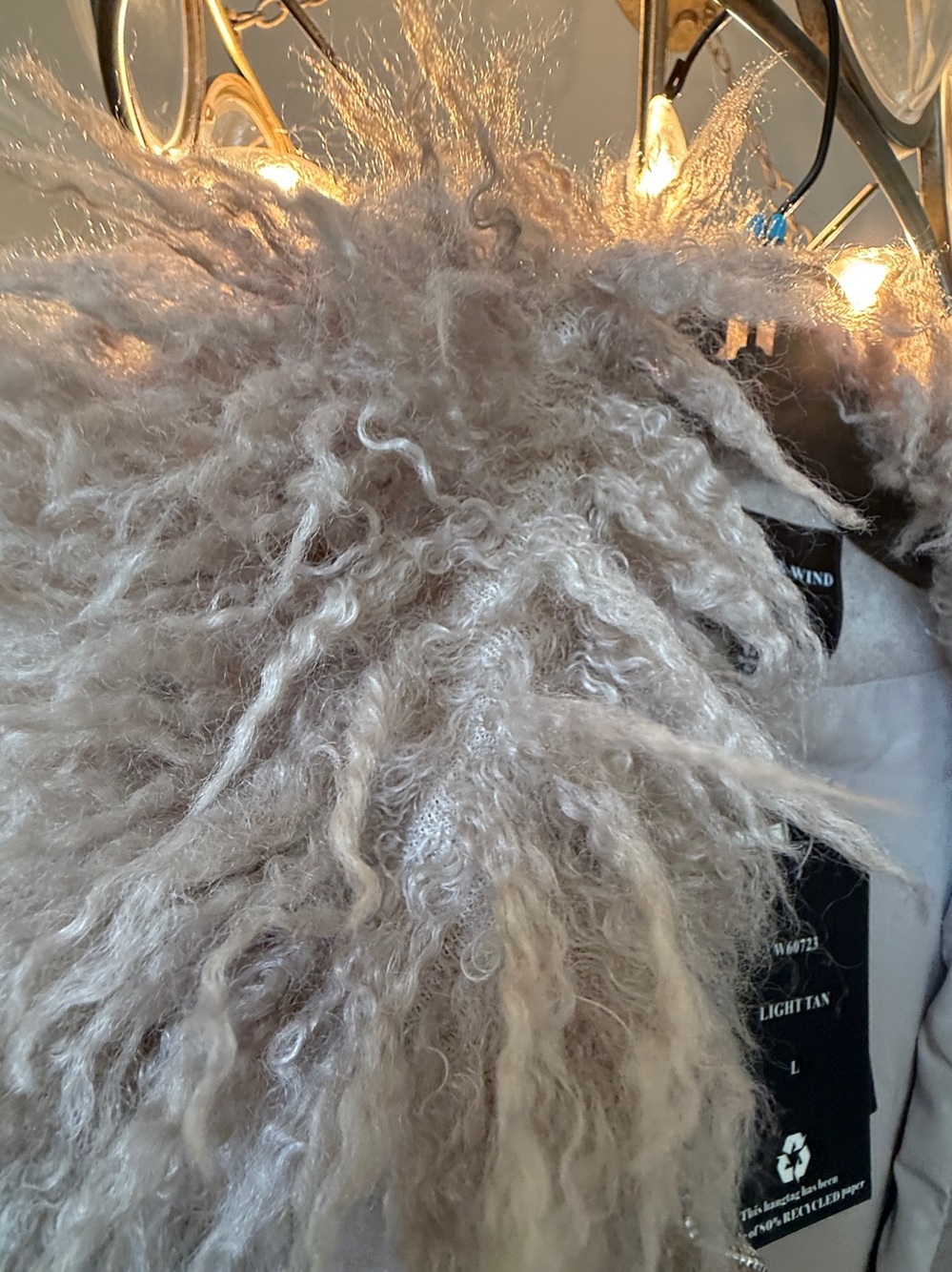 WILLOW & WIND SUEDETTE & FAUX FUR JACKET - SZ L  NEW - Picture 7 of 13
